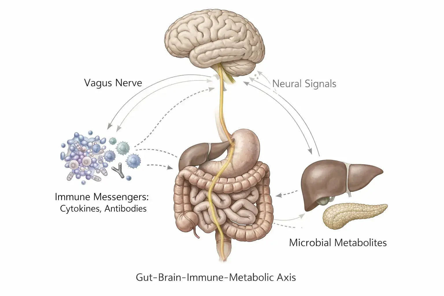 How the Gut-Brain Axis Works and How the Microbiome Communicates