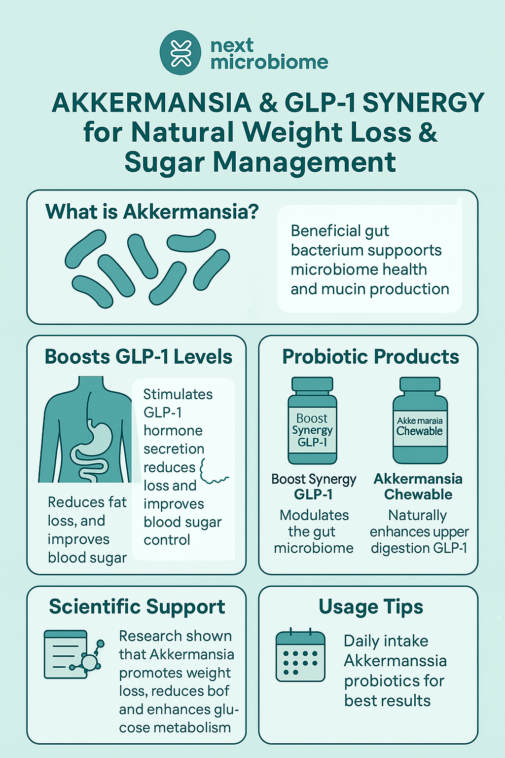Akkermansia & GLP-1: Natural Weight Loss & Sugar Management