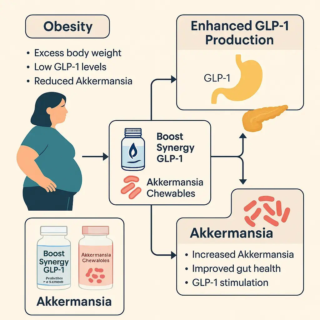 How Boost Synergy GLP-1 and Akkermansia Chewables Support Natural GLP-1