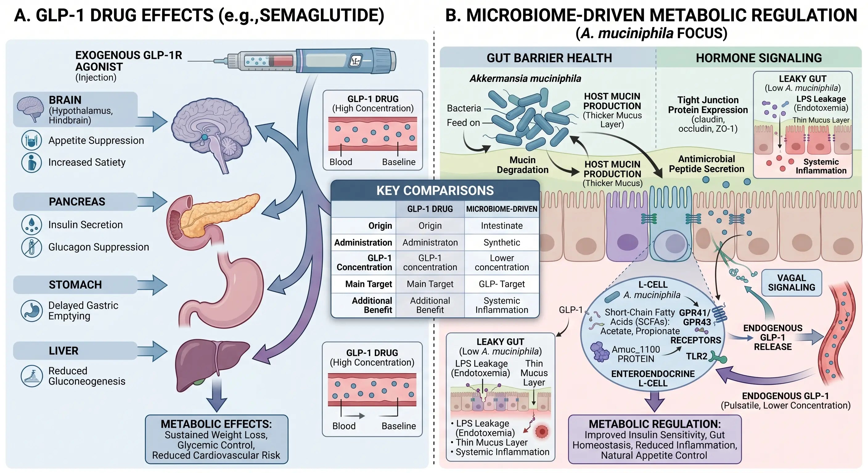 Akkermansia vs Ozempic: How Gut Microbiome Support May Influence GLP-1 and Digestion