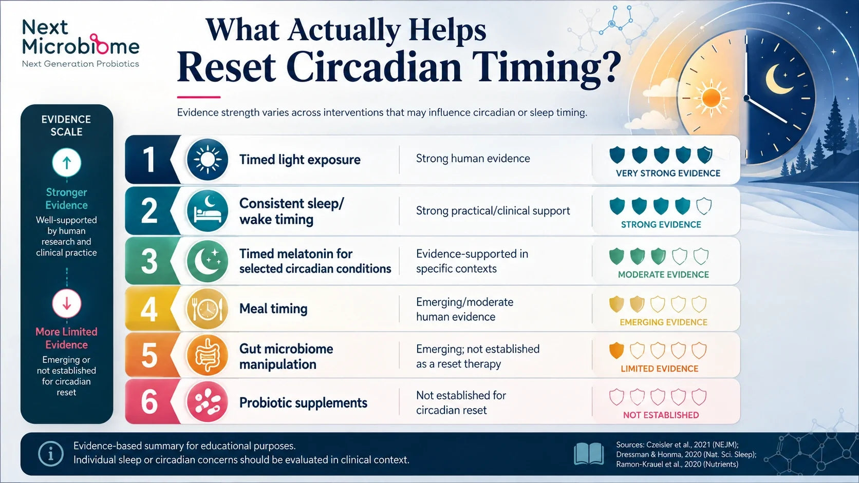 How to Reset Your Circadian Rhythm Naturally: Light, Sleep Timing and the Gut Microbiome