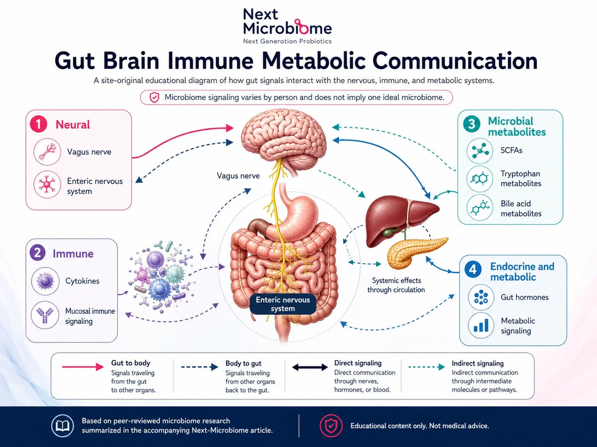 How the Microbiome Communicates With the Brain, Immune System & Metabolism