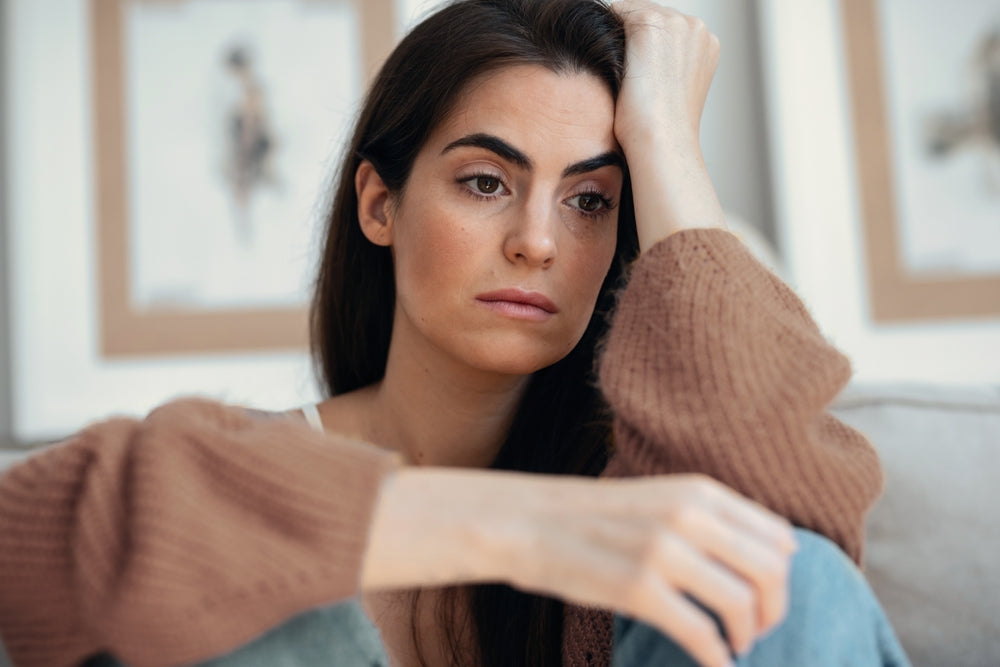 A person's feelings of exhaustion, overthinking, or navigating personal challenges