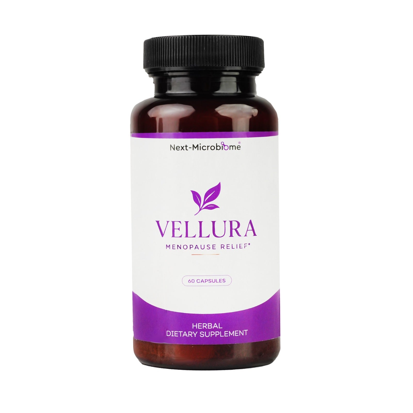 Vellura Menopause Relief - Advanced Herbal Supplement with Prebiotic Blend for Menopausal Support, Hot Flash Relief, Mood Stabilization - 60 Capsules