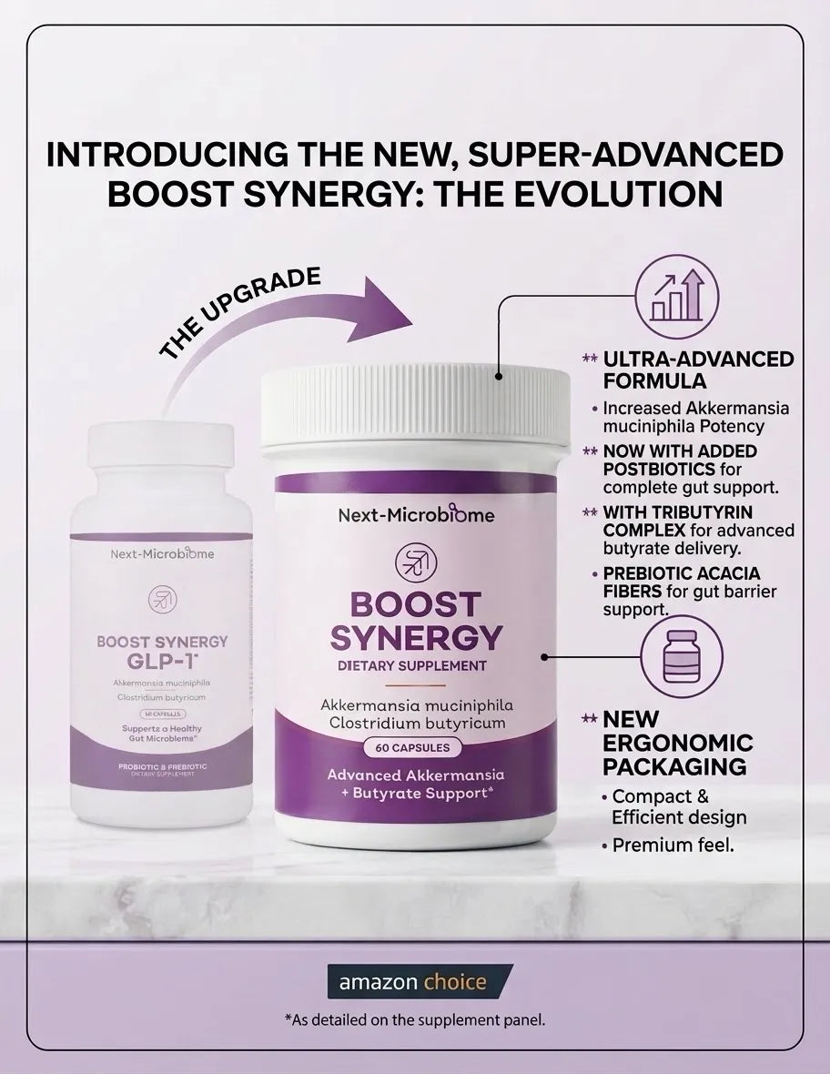 Boost Synergy GLP-1 Probiotic for Gut and Digestive Health
